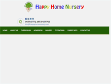 Tablet Screenshot of happyhomenursery.com